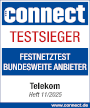 Connect Test Gewinner - Festnetztest - bundesweite Anbieter - 2023 - Telekom